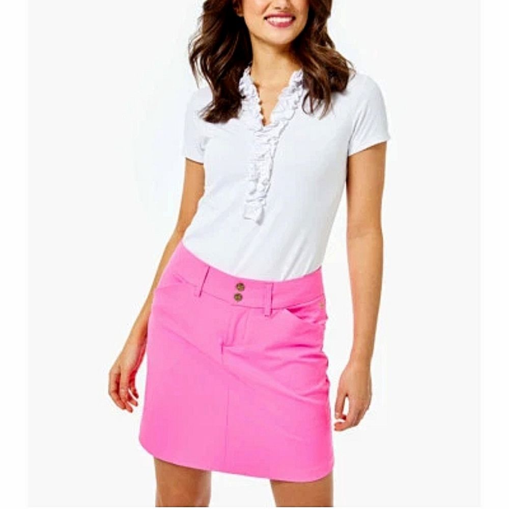 ❤️SPECIAL❤️LILLY PULITZER Sybil Luxletic Skort In Cockatoo Pink - Picture 2 of 12